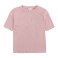 thumbnail image 2 of MIASHUI Boys Summer Tracksuit Outfits Solid Color Short Sleeve Shirts Shorts Outfits,Pink,12-13 Years, 2 of 9