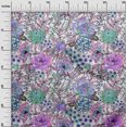 thumbnail image 3 of oneOone Cotton Cambric Green Fabric Florals Craft Projects Decor Fabric Printed By The Yard 56 Inch Wide, 3 of 4