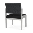 thumbnail image 5 of Lenox Steel Reception Armless Guest Chair / Silver Steel / Dark Gray / Black, 5 of 5