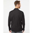 thumbnail image 3 of Lightweight Mélange Quarter-Zip Pullover, M, Collegiate Navy Melange, 3 of 4