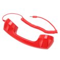 thumbnail image 4 of Handheld Cell Phone Receiver, Retro Phone Handset Radiation Proof Wired With Mic For Smartphones Pink,Black,White,Red, 4 of 8