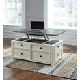 thumbnail image 3 of Ashley Furniture Bolanburg Engineered Wood Lift-Top Cocktail Table in Two-Tone, 3 of 5
