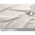 thumbnail image 3 of Soimoi White polyester Crepe Fabric Polka Dots Print Fabric by Yard 42 Inch Wide, 3 of 3