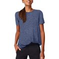 thumbnail image 1 of Womens Open Back Yoga Tops Short Sleeve Loose Fit Activewear Muscle Tops Workout, 1 of 4
