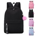 thumbnail image 2 of Girl School Backpack Lightweight School Bag Student Backpack with Pompom Pendant, 2 of 4