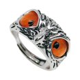 thumbnail image 2 of Maytalsory Retro Owl Eye Ring Electroplated With Luster Eye Owl Ring Alloy Exquisite Craft Adjustable Size Official Yellow 1Set, 2 of 6