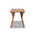 thumbnail image 3 of Baxton Studio Sahar Table à Manger Transitionnelle Moderne Mi-Siècle en Bois Fini Noyer Brun, 3 of 5