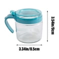 thumbnail image 3 of Glass Spice Jars, Kitchen Countertop Storage, Airtight Seasoning Containers, Flip-Top Lid Design, Transparent Refillable Pantry Organization, Includes Measuring Spoon, 3 of 6