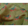 thumbnail image 4 of oneOone Silk Tabby Fabric Branch & Bird Block Print Fabric By Yard 42 Inch Wide, 4 of 4