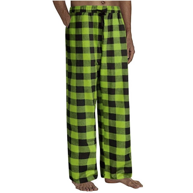 LSLJS Fashion Man Casual Loose Printing Pockets Trousers Pockets Elastic Waist Long Pants