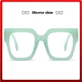thumbnail image 1 of Glasses Fashion Oversized Blue Light Blocking Eyewear for Computer Screens with Big Square Frames for Work and Everyday Use, 1 of 6