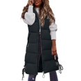 thumbnail image 2 of IMENGL Manteau Décontracté Uni à Capuche, Noir 4TG, Taille M-4TG, 2 of 4