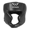 thumbnail image 1 of jinwen Boxing Headgear Protective Gear for Sparring Kickboxing Women Men Black S, 1 of 9