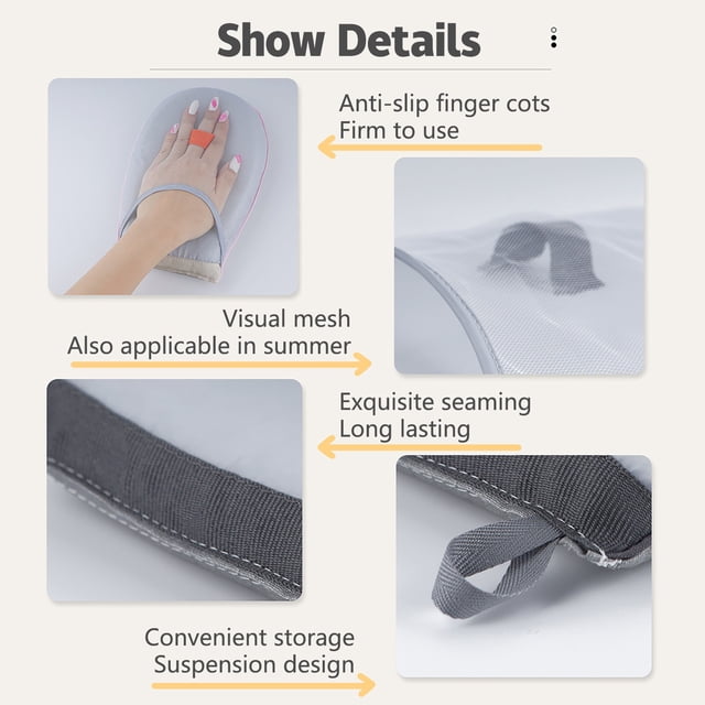 WHEANG Electrical Tools Hand-Held Ironing Board Garment Steamer Ironing Glove, Waterproof Mitt with Finger Loop One Size Multi-Color