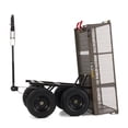 thumbnail image 4 of Gorilla Carts Towable Steel Dump Cart w/ Removable Side Panels, 1200 lb Capacity, Gray, 4 of 12