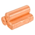 thumbnail image 1 of Unique Bargains 2-4 Gallon Small Trash Bags Garbage Waste Basket Liners Orange, 60 Counts / 3 Rolls, 1 of 5