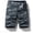 Grey, variant on Men's Camo Cargo Shorts Casual Multi Pocket Cargo Pants Outdoor Loose Straight Leg Shorts Pants