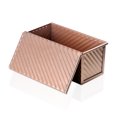 thumbnail image 3 of pitrice Loaf Pan Bakeware Mold Molds Cover Rectangular Baking Non-sticky Coating Heighten Thicken Pans Holder for Bread Cake Pastry 450g Gold with Lid, 3 of 7