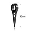 thumbnail image 3 of 1 Pair Men Geometric Titanium Steel Prevent Allergy Ear Clips Male Non Piercing Jewelry Earrings, 3 of 9