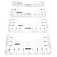 thumbnail image 4 of Peahefy T‑Shirt Ruler,4PCS T-Shirt Ruler Guide Alignment Tool For Adult Youth Toddler Infant Garment Measuring Ruler Transparent, 4 of 8
