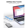 thumbnail image 4 of OXAA USB C to USB C Braided Fast Charging Cable 100W,(2m/6.6ft), Nylon Charger Cord with Smart E-Marker Chip, Aluminum Connectors & 480Mbps Data Transfer for Phones, Tablets & Laptops, 4 of 8
