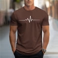 thumbnail image 2 of Plebaso T-shirt Graphique pour Hommes Été Manches Courtes T-Shirts Col Rond Chemises Décontractées Hauts de Plage Imprimés pour Hommes, 2 of 5
