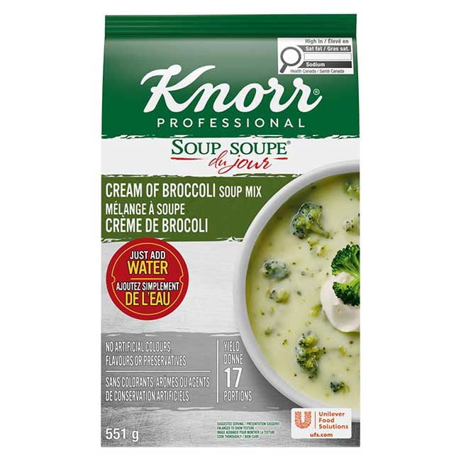 Knorr Professional Gluten Free Cream Of Broccoli Soup Mix, 551 g -- 4 per case