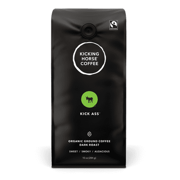 Café moulu à torréfaction corsée Kick AssMD biologique Coffee de Kicking HorseMD