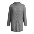 thumbnail image 5 of EGNMCR Chandail à Col Roulé pour Femmes, Chandails pour Femmes Chandail pour Femmes et Hiver Nouveau Ample à Manches de Poupée Chandail Tricoté Uni Demi-Col Roulé Chandail pour Femmes, 5 of 5