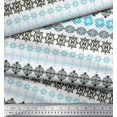 thumbnail image 2 of Soimoi Polyester Crepe Fabric Aztec Geometric Print Fabric by Yard 42 Inch Wide, 2 of 3