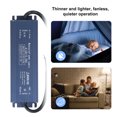 thumbnail image 2 of Tignapoo Alimentation DEL Étanche IP67 pour l'Extérieur 12 V 120 W avec Court-Circuit, Surcharge, Protection contre les Surtensions pour Enseignes, Bandes Lumineuses et Présentoirs, 2 of 6