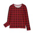 thumbnail image 4 of RXIRUCGD Chemises à Manches Longues pour Filles, Col Rond Mignon, Blouses Décontractées Élégantes, Rouge, Taille : 13 Ans, 4 of 6