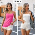 thumbnail image 2 of ORUYROP Débardeurs en Coton avec Bretelles Spaghetti Réglables Couche Cami Col Rond S - 5X, 2 of 7