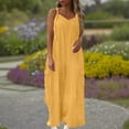 thumbnail image 2 of Wlynlyn Plus Size Jumpsuits for Women Sleeveless Rompers V Neck Baggy Wide Leg Trousers Overalls Size XL, 2 of 7
