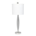 thumbnail image 1 of Lalia Home Stylus Table Lamp with White Fabric Shade&amp;#44; Gray, 1 of 5