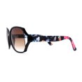 thumbnail image 4 of Kid Girls 90s Designer Style Diva Butterfly Shade Sunglasses Black Flower Brown, 4 of 4