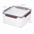 thumbnail image 3 of Fridja Contenants de Rangement pour Aliments avec Couvercle, Contenants Hermétiques Réutilisables pour Préparation de Repas pour le Lunch, Contenants de Rangement de Cuisine en Plastique pour Garder les Aliments Frais, 3 of 5