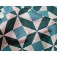 thumbnail image 4 of oneOone Silk Tabby Fabric Triangle|Parallelogram & Square Geometric Printed Fabric 1 Yard 42 Inch Wide, 4 of 4