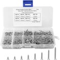 thumbnail image 1 of 800Pcs M2 Self Tapping Screws, Stainless Steel Self Tapping Screws, Carbon Steel Self Tapping Screws, For Electronic Hardware, Machinery, Construction, 1 of 7