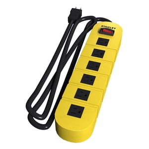 Stanley ShopMax 1200J 6-Outlet Metal Surge Protector Bar