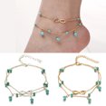 thumbnail image 2 of Bracelet de Cheville pour Femme, Charme Créatif, Bracelet de Cheville Ajustable, Bijou de Pied, 2 of 9