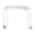 thumbnail image 1 of Clear Septum Nose Retainer Glass Pyrex Staple 16G, 14G, 1 of 5