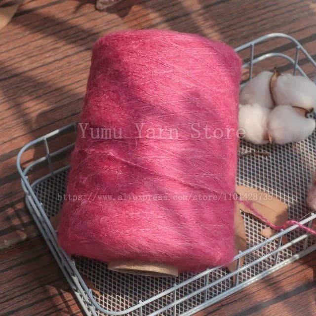 500G/Ball Multicolor Soft Mohair Yarn For Hand Knitting Woollen Acrylic Long Fluffy Crocheting Thread DIY Sweater Fall Winter