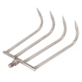 thumbnail image 1 of Hand Rake, Stainless Steel  4 Teeth  Strong Small Weed Hook  For Fishing L, 1 of 8