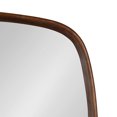 thumbnail image 3 of Kate and Laurel Prema Soft Round Square Modern Wall Mirror, Walnut Brown, 26 x 26, Framed Rounded Square Mango Wood Mirror for Minimal Home Decor, 3 of 9