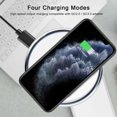 thumbnail image 3 of Wireless Charger, 15W Max Fast Wireless Charging Pad - Ultra Slim, User-Friendly Design - Compatible with All Qi-enabled Android and IOS phones - White, 3 of 9