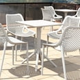 thumbnail image 2 of Compamia Sky 24 inch Square Folding Table with Resin Top, White (1 Count), 2 of 8