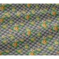 thumbnail image 5 of oneOone Viscose Jersey Fabric Leaves & Floral Check Decor Fabric Printed BTY 60 Inches Wide, 5 of 5