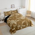 thumbnail image 4 of Erosebridal Gothic Halloween Bedding Toddler Comforter Set, Bat Print Down Comforter, Olive Brown, Reversible 2 Pieces, 4 of 8