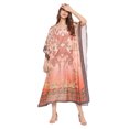 thumbnail image 2 of Robe Kaftan Longue Décontractée Ample à Manches Kimono pour Femmes Grande Taille, Tenue de Villégiature, Robe de Soirée, Fête, Été, Plage, Couvre-Maillot, 2 of 6